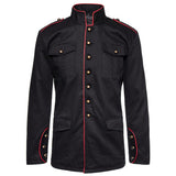 Men Gothic Drummer Boy Military Band Coat | Vintage Parade Style Jacket