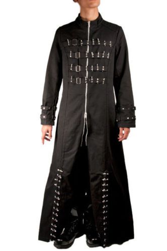 Pinhead Hellraiser Vampire Long Coat | Men Gothic Trench Coat for Dark Alternative Fashion