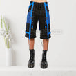 Men Gothic Step Chain Pant | Steampunk Punk Style Trouser with Removable Chain and Zipper Pocket
