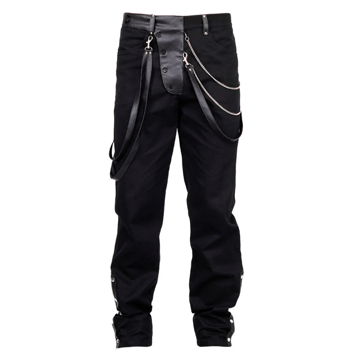Men Gothic Vintage Steampunk Pant | Formal Wedding Party Trouser with Victorian Retro Style