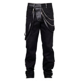 Men Gothic Vintage Steampunk Pant | Formal Wedding Party Trouser with Victorian Retro Style