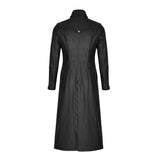 Men Gothic Coat Long Black Gothic Imitation Leather Coat Steampunk Badboy Men Long Coat - Alternative Gothic Dark Wear | Embrace Dark Aesthetic Men & Women Gothic Clothing