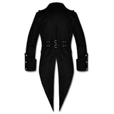 Steampunk Swallowtail Black Tailcoat for Men | Gothic Vampire Formal Coat