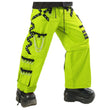 Men Gothic Parrot Green Threads Trousers | Cyber Punk Cargo Pant with Chain and Rivet