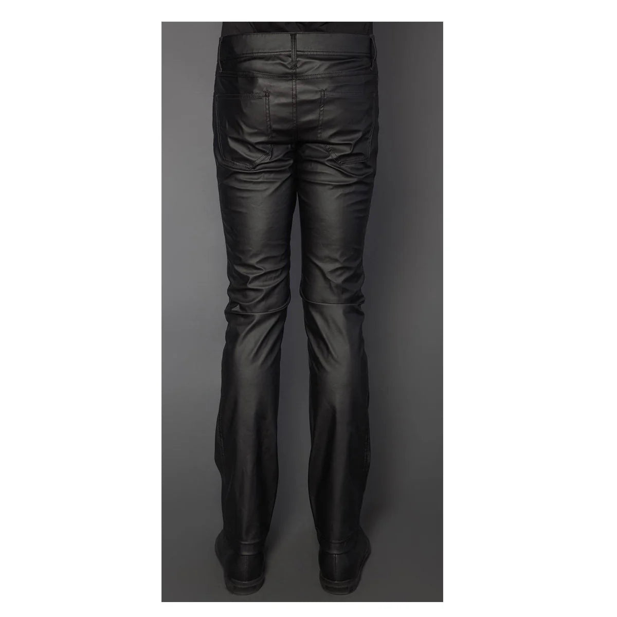 Men Gothic Comfort Fit Disco Leather Pants | Gothic Clubwear Leather Trouser for Men