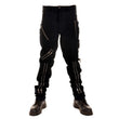 Punk Rock Zipper Pant | Black Gothic Pants for Men with Bold Zipper Accent