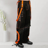 Men Gothic Step Chain Pant | Steampunk Punk Style Trouser with Removable Chain