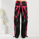 Men Gothic Step Chain Pant | Steampunk Punk Style Trouser with Removable Chain