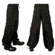 Men Gothic Bondage Pants | Steampunk Zip-Off Trouser with Handcuff and Chain
