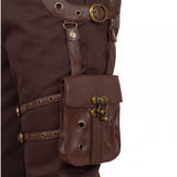 Men Gothic Pant Steampunk Dystonia Brown Trouser For Sale - Alternative Gothic Dark Wear | Embrace Dark Aesthetic Men & Women Gothic Clothing