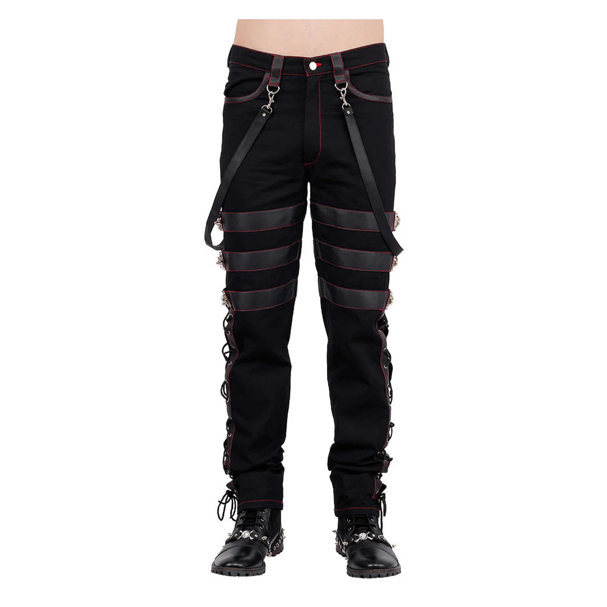 Men Gothic Military Officer Pant | Steampunk Colonel Uniform Trouser