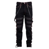 Men Gothic Military Officer Pant | Steampunk Colonel Uniform Trouser